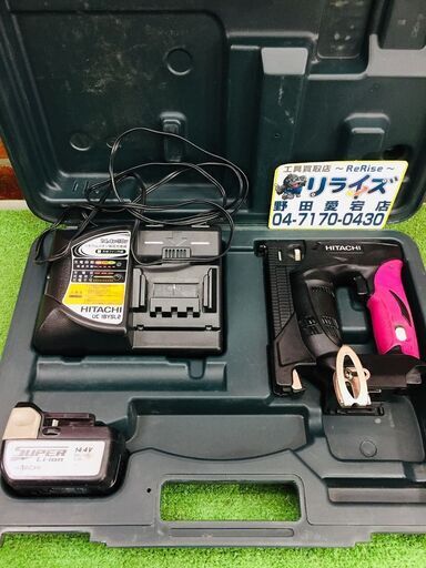 日立工機 N14DSL コードレスタッカ【リライズ野田愛宕店】【中古】管理番号：2400010109232