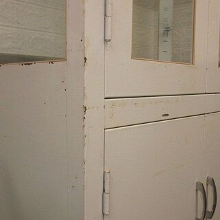 stp-0001 薬品庫 ホワイト ガラス棚 薬品保管庫 薬棚 薬品ケース 薬品収納