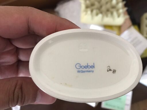【超貴重/ビンテージ】未使用品 Goebel◆ゲーベル社◆ドイツ製◆かわいい◆フンメル人形◆2体セット◆フィギュリン◆陶器人形◆美品◆マーク、箱、商品カード有