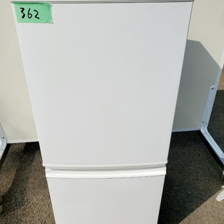 362番 シャープ✨ノンフロン冷凍冷蔵庫✨SJ-UW14-W‼️の画像