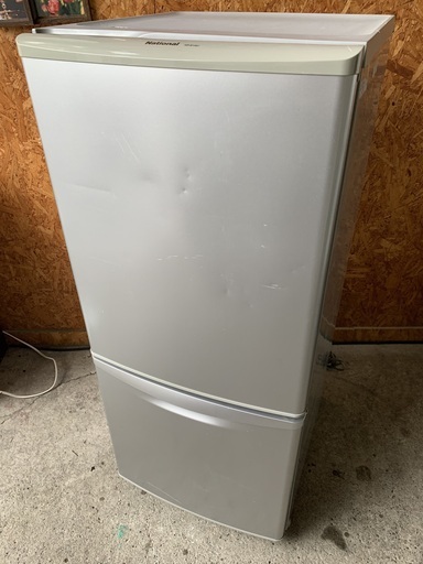 A２９０７　ナショナル　２ドア冷蔵庫　１３５L  傷あり特価
