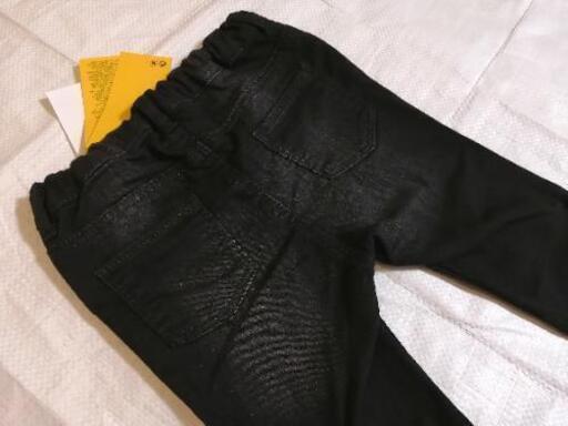 新品 H M エイチアンドエム デニムパンツ 100cm 黒 ダメージジーンズ ひまわり 滝谷の子供用品の中古あげます 譲ります ジモティーで不用品の処分