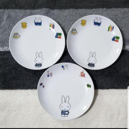 ミッフィー ローソン お皿 ３枚セット りったん 西新井の食器 プレート の中古あげます 譲ります ジモティーで不用品の処分