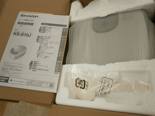 ,【引取限定】新品　シャープ　 炊飯器　5.5合炊き　KS-S10J-S　SHARP【ハンズクラフト八幡西店】