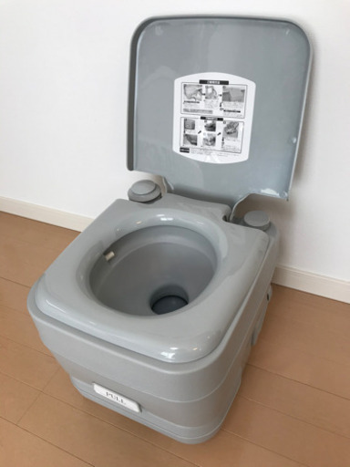 本格派ポータブル水洗トイレ開封のみ未使用品 チョコ 稲積公園の生活雑貨の中古あげます 譲ります ジモティーで不用品の処分