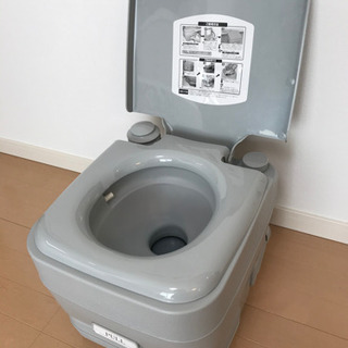 【２日間限定】本格派ポータブル水洗トイレ　開封のみ未使用品