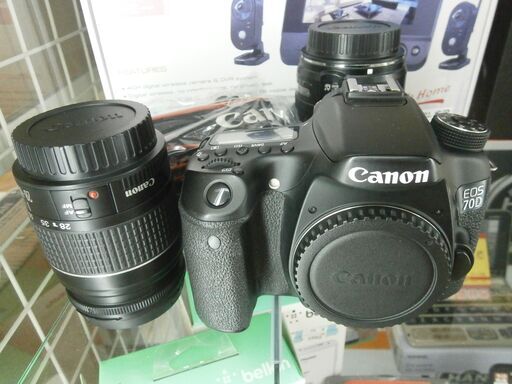 ,【引取限定】キャノン　EOS 70D (W)　一眼レフ デジタルカメラ　中古品　【ハンズクラフト八幡西店】