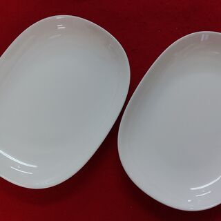 SZK200901-07　白いお皿　2枚セット