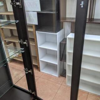 【おすすめ品】IDC 大塚家具 センダイ家具 ガラスショーケース 幅56cm✕奥行46cm✕高さ146cm 照明付♬