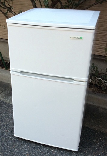 【RKGRE-444】特価！YAMADA//90L 2ドア冷凍冷蔵庫/YRZ-C09B1/中古品/2015年製/当社より近隣無料配達！