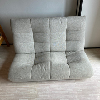【ネット決済】座椅子タイプのリクライニングソファ(2人掛け)