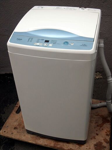㉚【6ヶ月保証付】19年製 美品 アクア 7.0kg 全自動洗濯機 AQW-H73