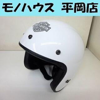 ヘルメット シールド無し ホワイト サイズL　59ｃｍ ショウエイ SHOEI ハーレー ダビッドソン ロゴ ジェット 中古☆ PayPay(ペイペイ)決済可能 ☆ 札幌市 清田区 平岡