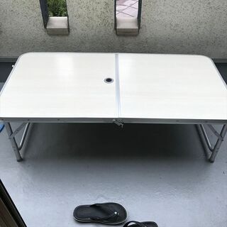 交渉中】コールマン レイチェア 2脚 フォールディングテーブルセット