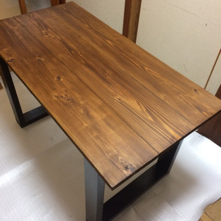 大特価 新品 手作り W120サイズ ヴィンテージ調ダイニングテーブル 近場配送無料