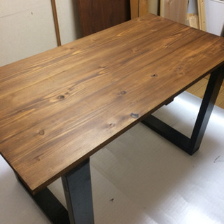 大特価 新品 手作り W120サイズ ヴィンテージ調ダイニングテーブル 近場配送無料
