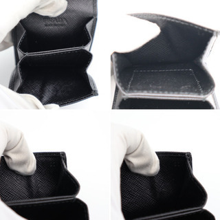 《PRADA/サフィアーノ エナメルメタル トライアングルロゴ  Sランク》 