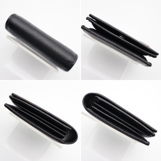 《PRADA/サフィアーノ エナメルメタル トライアングルロゴ  Sランク》 