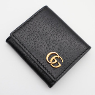 《GUCCI/コインケース GGマーモント》ABランク ブラック 473959 