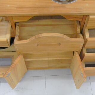 おもちゃ キッチン ままごと 木製 台所 知育玩具 幅90x奥行30x高さ93cm 