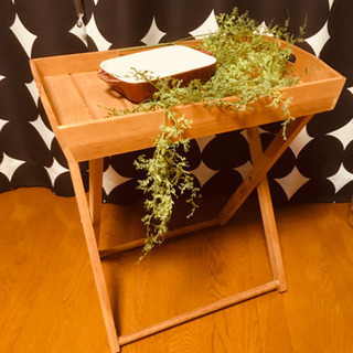 【引き渡し終了】⭐️木製テーブル　トレー　