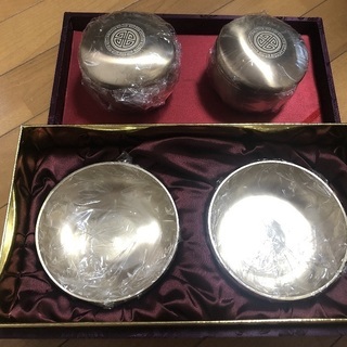 (値下げ)重要無形文化財作った韓国のUgiu 鍮器お椀セット