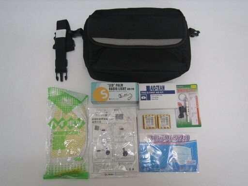 防災セット【未使用】①帰宅支援セット+②LEDバームラジオ
