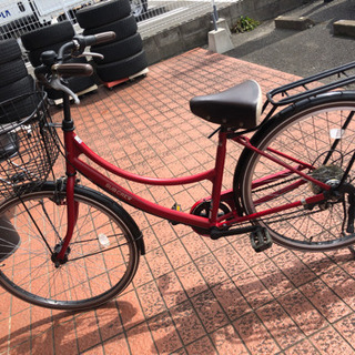 【お値下げ】オススメ‼︎   26インチ　自転車　ママチャリ　レッド　