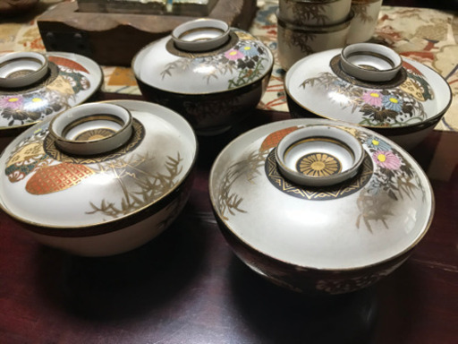 九谷焼 引皿 3枚セット 大正七年 木箱付き アンティーク 和食器 九谷焼 引皿 3枚セット 大正七年 木箱付き アンティーク 和食器 九谷焼