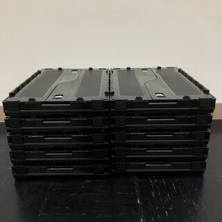 オフィス用家具 TRUSCO 薄型折りたたみコンテナ モノトーン 50L 10個 