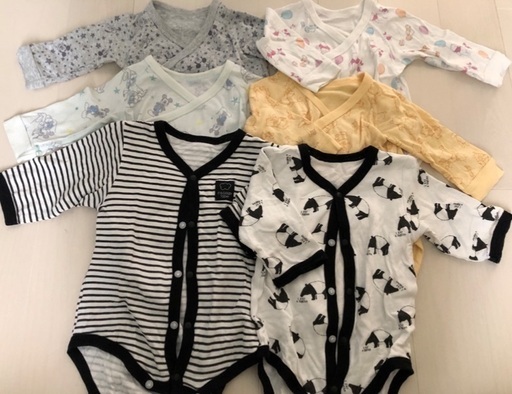 ベビー長袖肌着70 ミッキー プーさんなど６枚セット使用品 ぺっぴ 南平岸のベビー用品 ベビー服 の中古あげます 譲ります ジモティーで不用品の処分