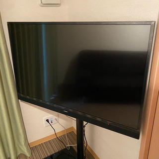★残り4台★値下げ★ 19年製 maxzen 4K対応 43型液晶テレビ JU43SK03 テレビスタンド付き