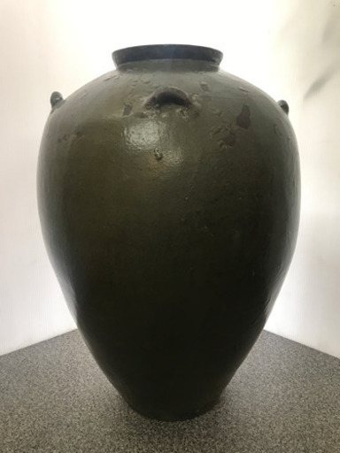大きい つぼ 壺 甕 かめ カメ 水甕 花器 傘立て 古民具 レトロ アンティーク 大型 保存容器 直径 約48cm 高さ 約64cm 状態 買取専門 さつま蔵 神田 交通局前 の家具の中古あげます 譲ります ジモティーで不用品の処分