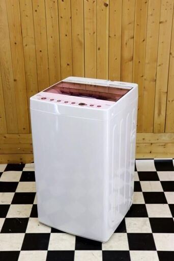 配達込み　全自動洗濯機　Haier JW-C55FK 2019年製　5.5kg　ピンクカラー　単身　住まい　洗濯　女性に人気なピンクカラー