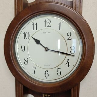 掛け時計（サイズ大）　SEIKO　木製