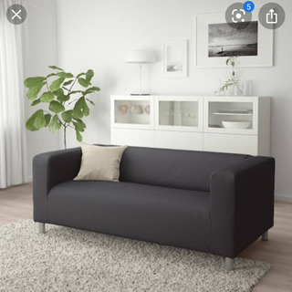 【直接取引可能】IKEA KLIPPAN 2人掛けソファ　グレー