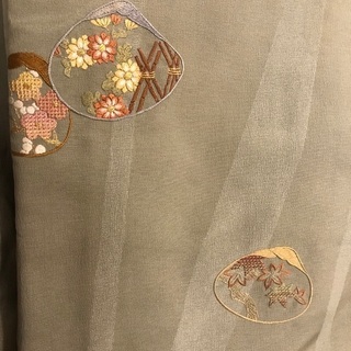 着物　手作り　手刺繍