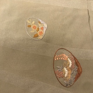 着物　手作り　手刺繍