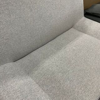 2人掛けソファー グレー オットマン付 売場展開中！！！