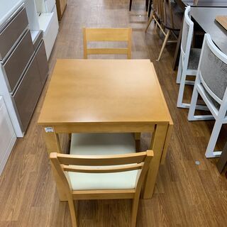 公式 家具の大丸 ダイニング3点セット 片パタ式 売場展開中！！！