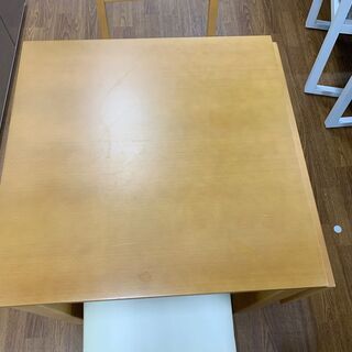 ダイニングセット 家具の大丸 ダイニング3点セット 片パタ式 売場展開 