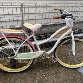 超レア　トミーバハマ　自転車　ビーチクルーザー　ギア付き