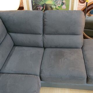 綺麗★NITORI ニトリ カウチソファ 大型ソファ  L字ソファ 4人掛け 布 グレー☆240×150×90☆配達可能 買取帝国 朝霞店