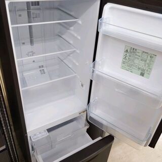 0903-06 2019年製 Panasonic 168L 冷蔵庫 マット塗装 ブラウン
