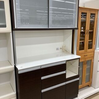 ニトリ 2枚扉カップボード スライド
