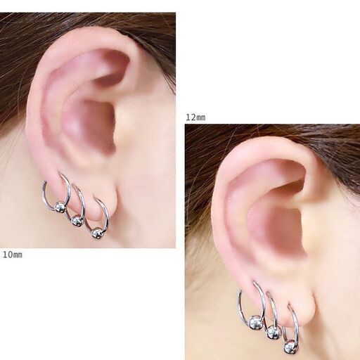 新品 サイズ選択可 ボディピアス キャッチ 18g 16g 14g リング 軟骨ピアス リングピアス つけっぱなし サージカルステンレス Mt 池袋のアクセサリー ピアス の中古 古着あげます 譲ります ジモティーで不用品の処分
