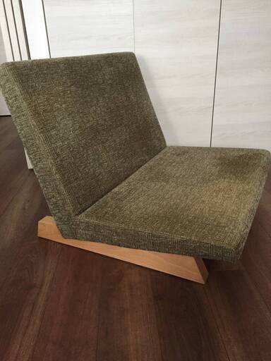 ★値下げ★フランネルソファー★FLANNEL SOFA★1人掛けソファー★PENTA900Chair★グリーン★USED品★日本製★定価66,220円 28600円