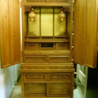 仏壇 品番（憩台付 18-40） 40号 アッシュ 欅色 未使用品 です 仏壇 品番（憩台付 18-40） 40号 アッシュ 欅色 未使用品 です