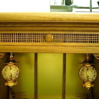 仏壇 品番（憩台付 18-40） 40号 アッシュ 欅色 未使用品 です