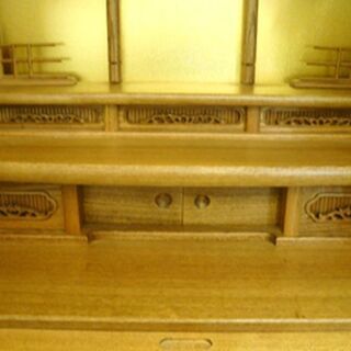 仏壇 品番（憩台付 18-40） 40号 アッシュ 欅色 未使用品 です